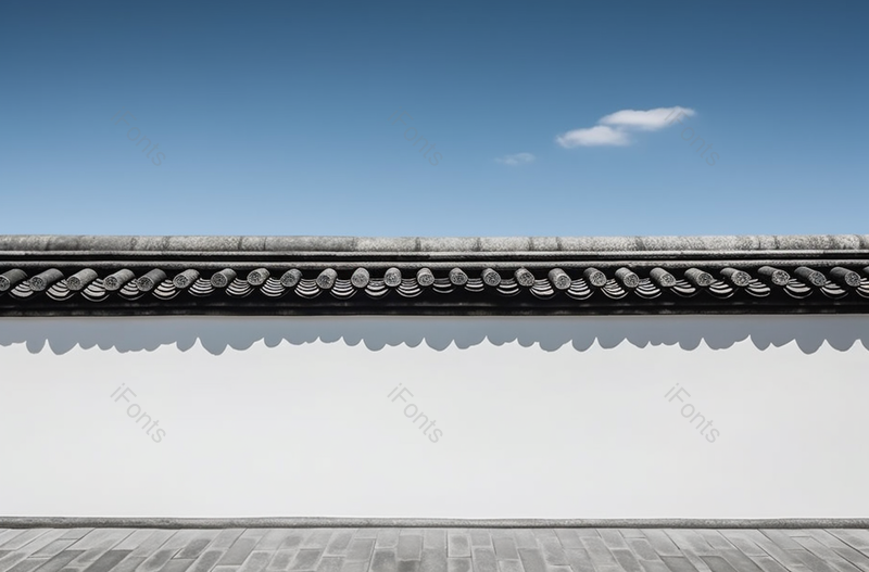 阳光下传统的白墙屋檐背景,高清,摄影图,摄影图片,图片大全,摄影图免费下载